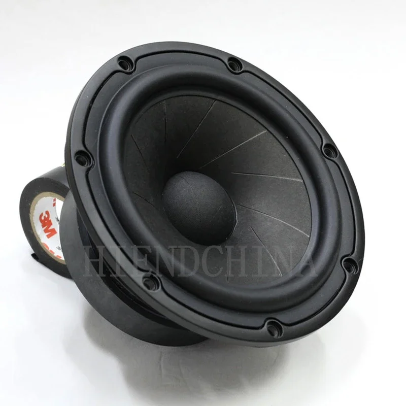 EY-03 6.5-inch Watermelon Peel Paper Tray Mid Woofer Speaker Home HIFI 38mm Voice Coil/Impedance 5 Ohms/Power 60W (1PCS)