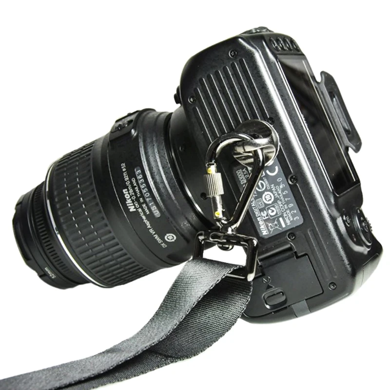 Enhanced Camera Shoulder Strap with Quick-Release Safety Screw and Connection Ring