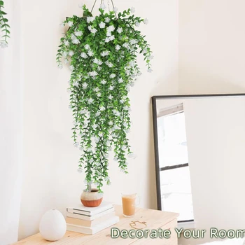 Artificial Eucalyptus Camellia Vine 1