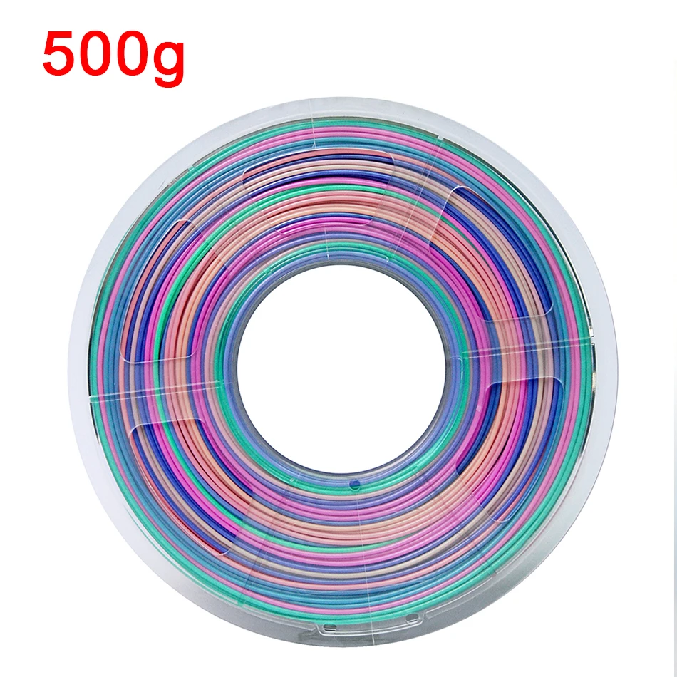 Silk PLA Rainbow 3d Printer Filament 1.75mm  Silky Rich Luster 3D PenPrinting Materials Like Multicolor Ramdon Print Material best plastic for 3d printing 3D Printing Materials