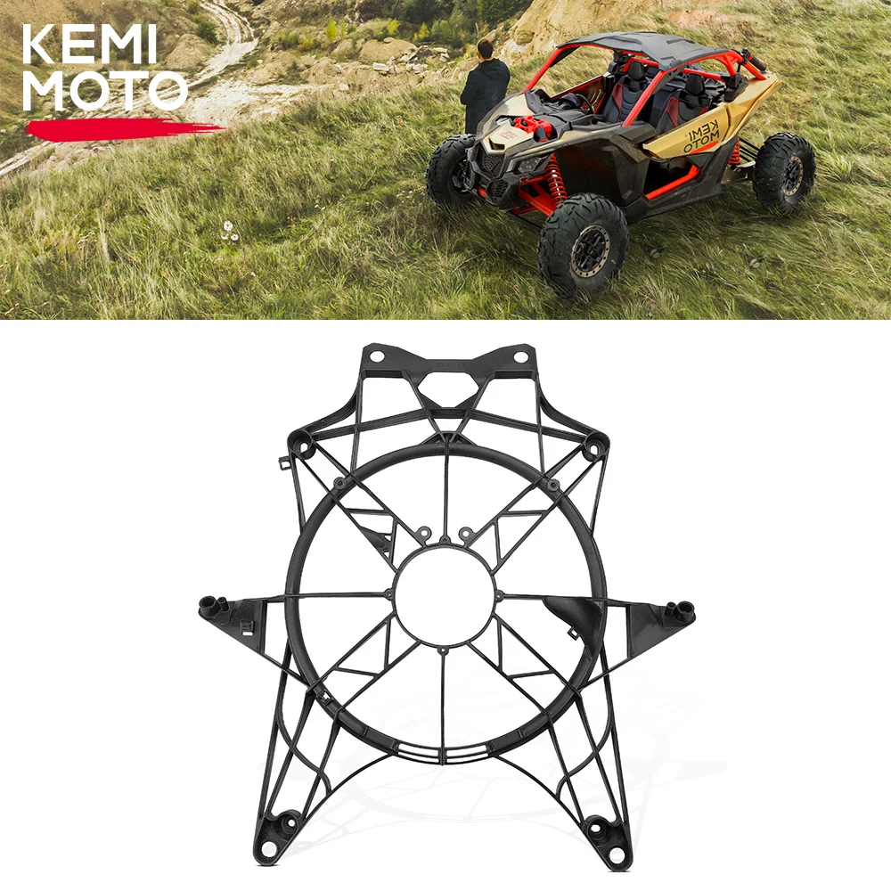 

KEMIMOTO UTV Fan Cover Replacement for Can-Am Maverick X3 Max 2/4 Seats 2017-2024 Cooling Radiator Fan Assembly Kit 709200588