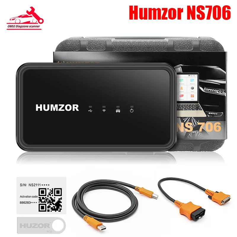 

Humzor NexzSYS NS 706 OBD 2 OBD2 Scanner PC Full System 17 Reset Services ECU Key Programmer OBDII Diagnosis Tools