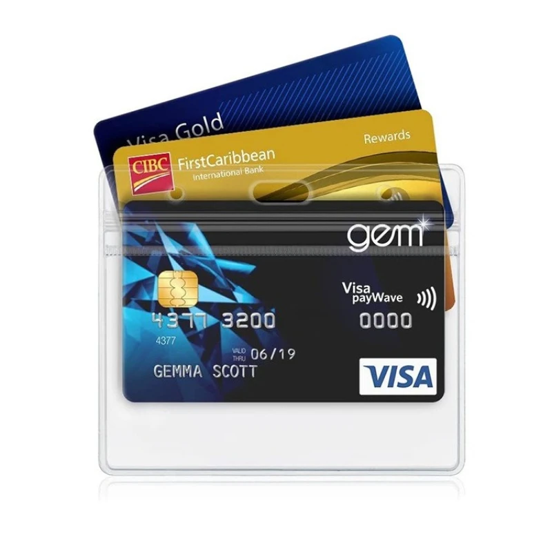 1/5/10 pièces clair Transparent étanche couverture de carte femmes hommes porte-carte étui cartes de crédit banque carte d'identité Badge protéger manchon