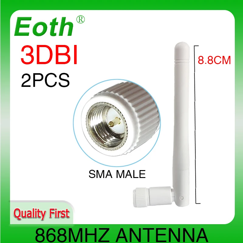 2 шт. антенна 868 МГц 915 3dbi SMA Штекерный разъем GSM IOT | Мобильные телефоны и аксессуары