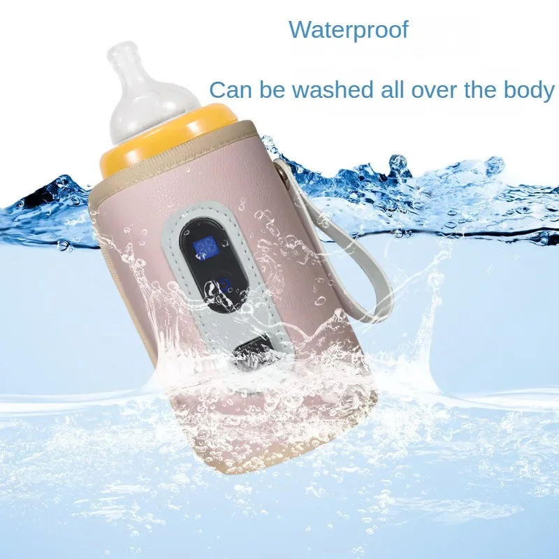 Bottle Warmer Milk Bottle Heater Portable Baby Milk Warmer Digital Display USB Universal Heater