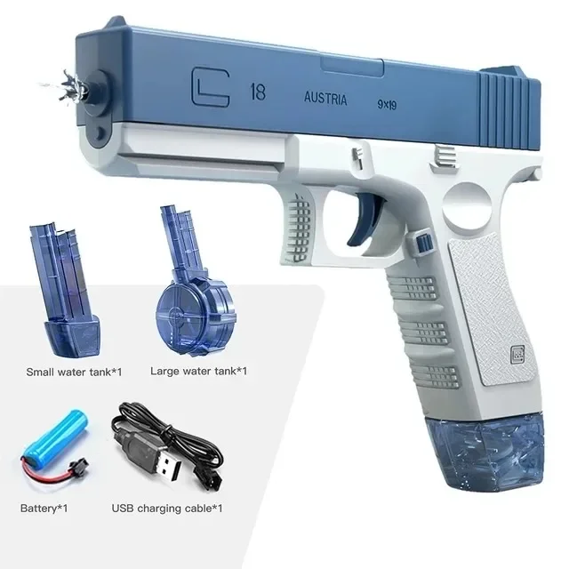 blue with tank