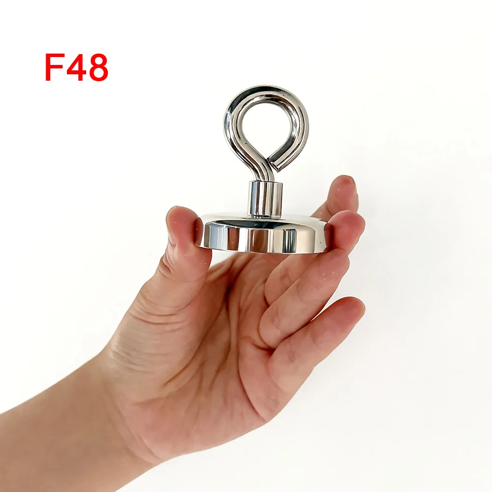 Heavy-Duty Fishing Magnet with Countersunk Ring for Versatile Recovery in Water and Land Environments