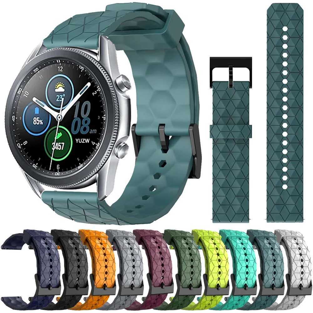 

Ремешок резиновый для Samsung Galaxy Watch 5 Pro 4 40 мм 44 мм, классический браслет для наручных часов 4, Gear S3 Active 2, 20 мм 22 мм