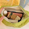 Soft Flower Pattern Cosmetic Bag Portable Makeup Packaging Display Storage Organizer Large Capacity Female Travel Wash Pouch 5