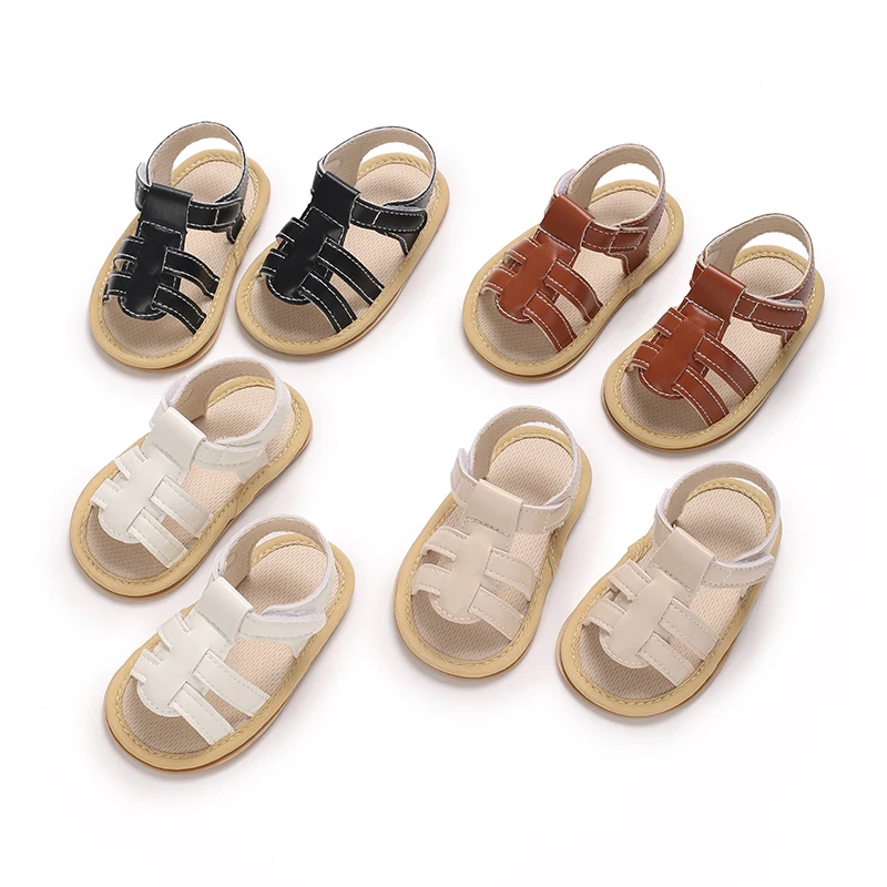 

Newborn Babies Aged 0-18 Months New Leather Non Slip Rubber Soled Baby Girls Shoes Cool Summer Princess Sandals