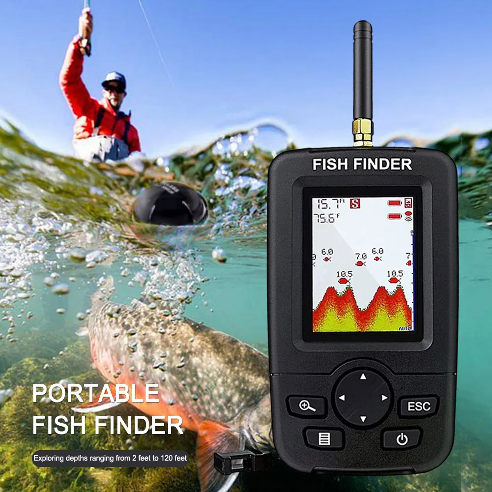 Wireless Sonar Fishing Alert Fish Finder Bobber Underwater Echo