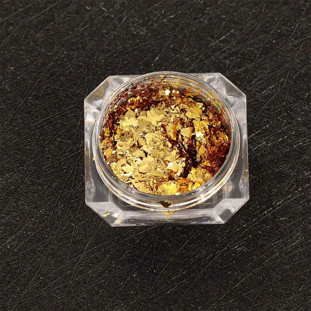 Glitter Chameleon Sequins Gold Silver Nail Decor Manicure Foil Nail Glitter Art Tools Powder