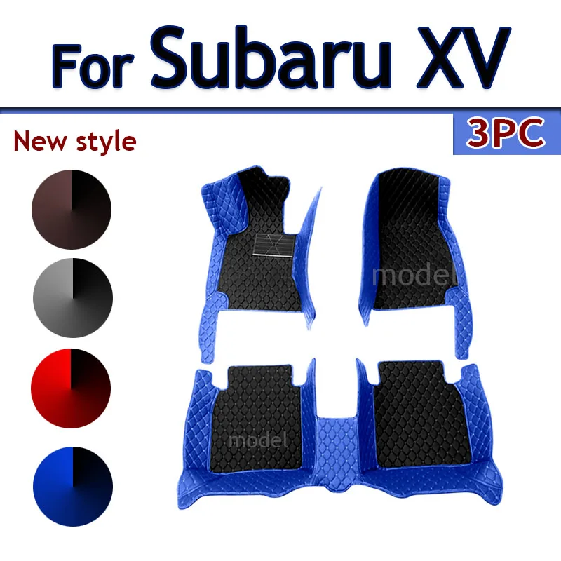 

Car Mats For Subaru XV Crosstrek GP 2013~2017 Leather Floor Mat Carpets Rugs Protective Pad Interior Parts Car Accessories 2014