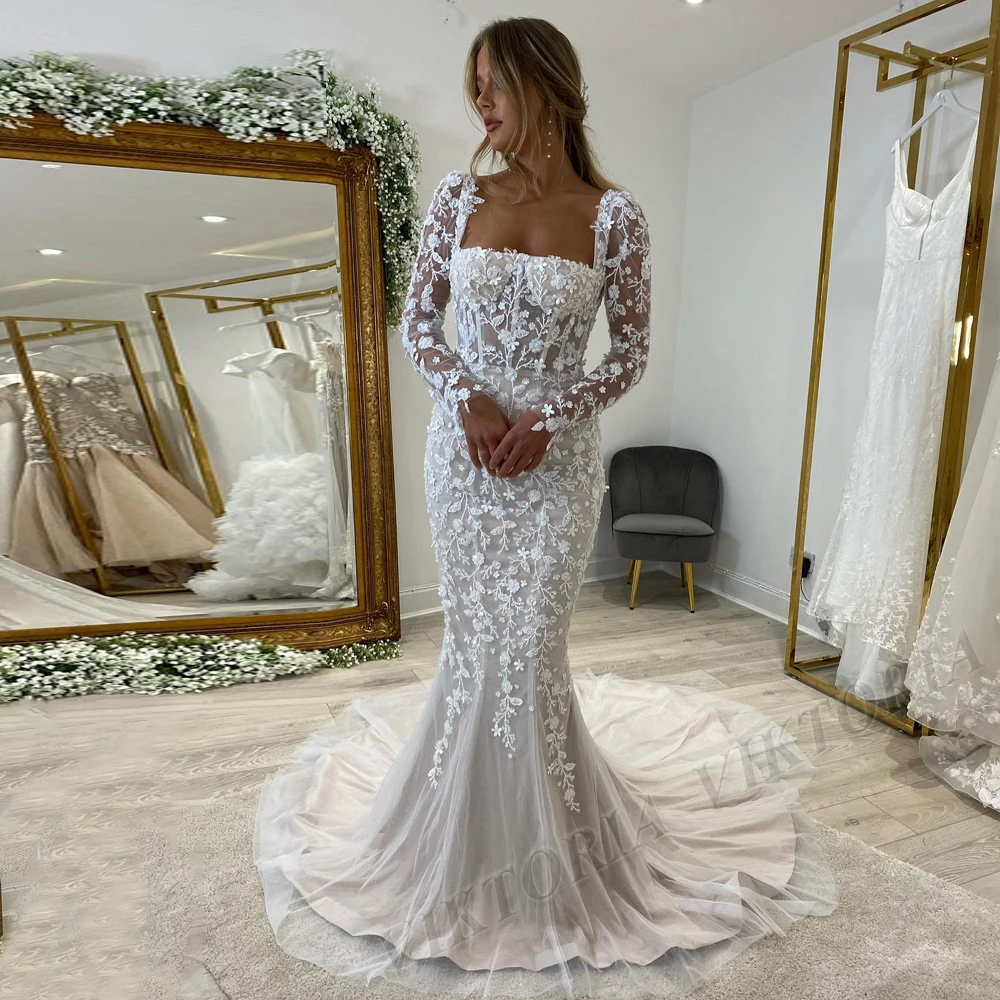 chinese dress ladies Ruched Strapless Vneck Mermaid Wedding Dress with Ruffle Skirt – Rosymae main image 1