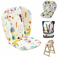 Baby Dining Chair Cushion Thickened Soft Cotton Pad Stroller Seat Cushion Breathable Cartoon Cute Animal Pattern Cushion