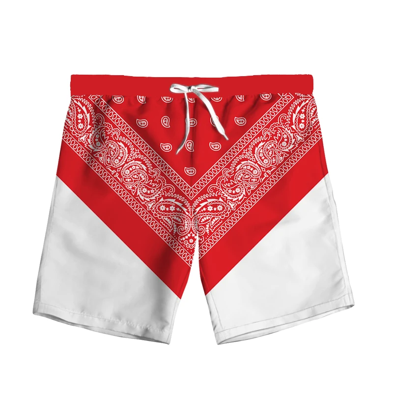 New 3D Printing  Bandana  Fashion Men Women Tracksuits Crewneck Hip Hop Shorts Plus Size S-7XL Four Seasons Casual