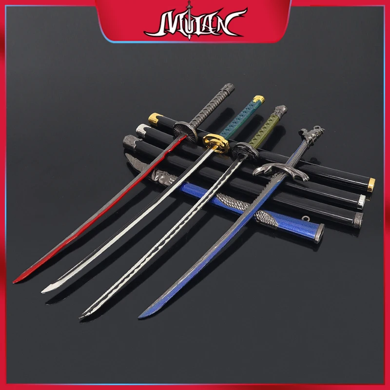 

Elden Ring 4pcs Blades Weapon Rivers of Blood Moonveil Nagakiba Blade Janpanese Uncut Katanas Samurai Swords Game Kids Toy