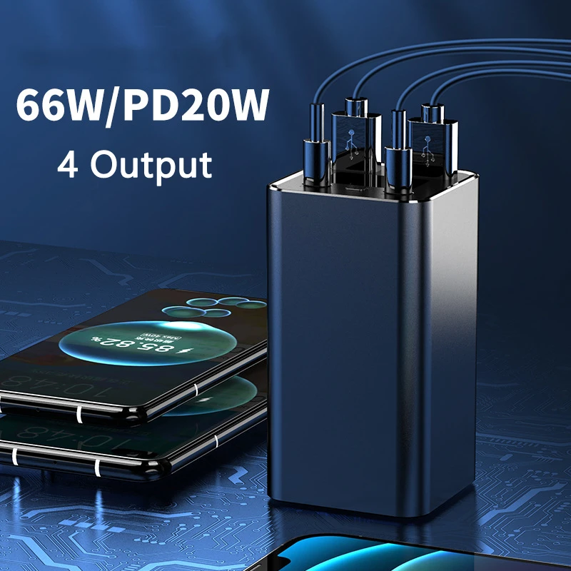 

66W Super Fast Charging 20000mAh Power Bank for iPhone 15 Xiaomi Portable Charger Powerbank PD20W Two Way Quick Charge Poverbank