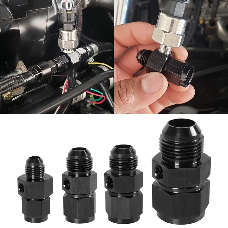 

AN4 AN6 AN8 AN10 AN12-1/8 NPT AN Swivel Joint Connection for Oil Gauge Sensor Side Port Adapter Alloy Flare Fitting Part