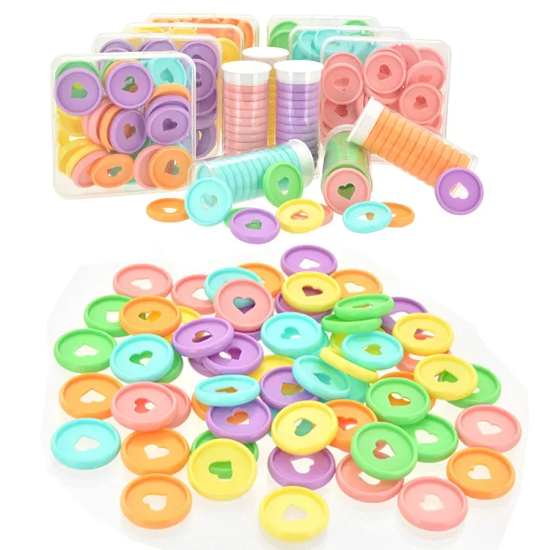 24mm Macarons Plastic Binding Ring Suitable for Loose-leaf Notebooks Planner Scrapbooking Mushroom Hole School Binding Supplies plastic binding rings,loose leaf binding coil,book binding supplies,plastic binding coil