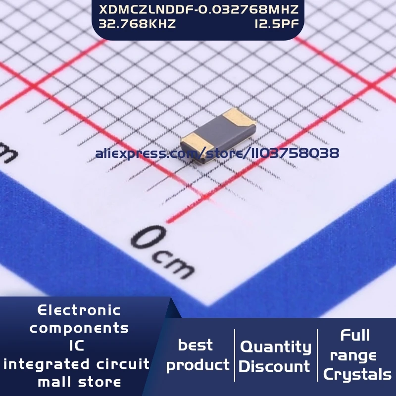 50개/몫 XDMCZLNDDF-0.032768MHZ 32.768KHZ 20ppm 12.5pF 3215 2P 수정 발진기 공진기 2-SMD 재고 있음