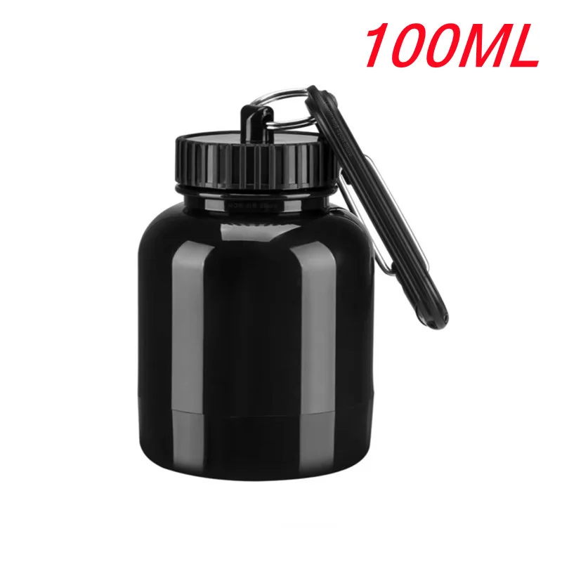 Portable Protein Powder Bottle With Whey Keychain Health Funnel Medicine Box  Small Water Cup Outdoor camping Container