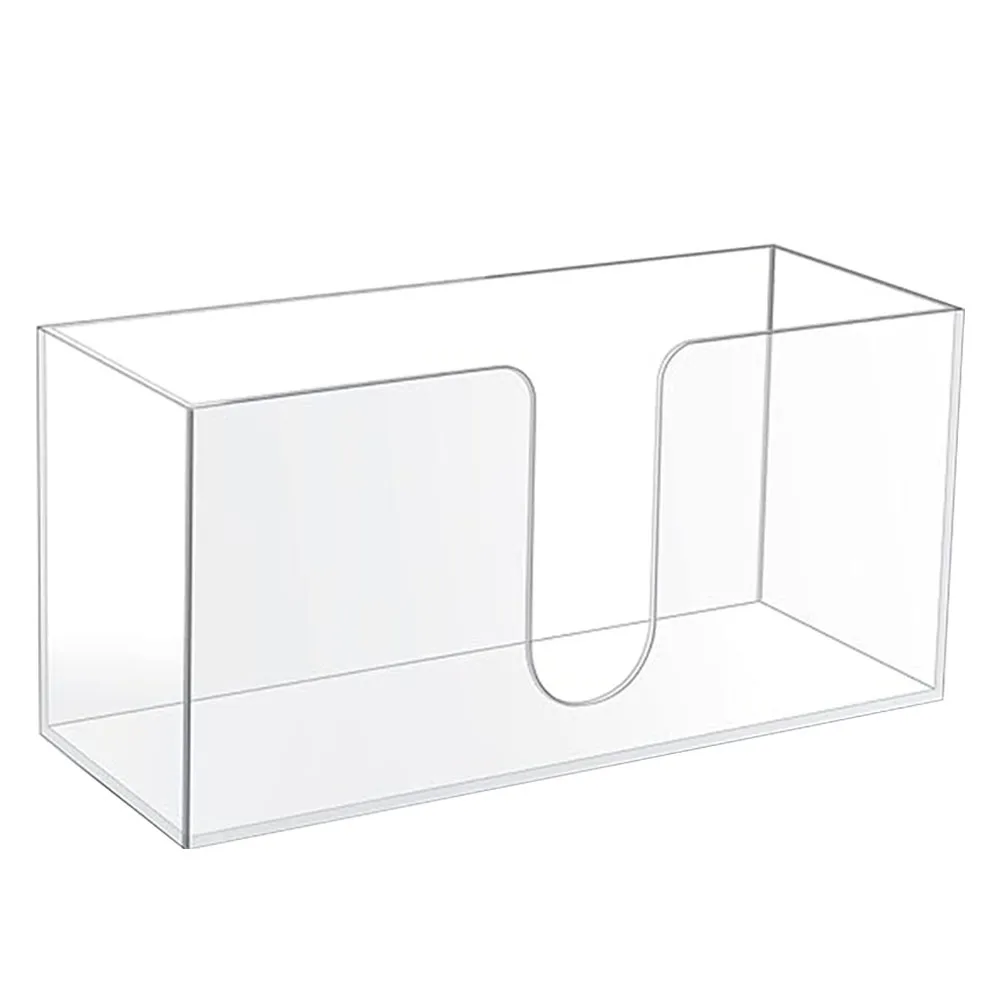 Clear Acrylic Countertop Paper Towel Dispenser Stylish Folded Napkin Holder Compact and Space Saving Design 4