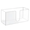 Clear Acrylic Countertop Paper Towel Dispenser Stylish Folded Napkin Holder Compact and Space Saving Design 4