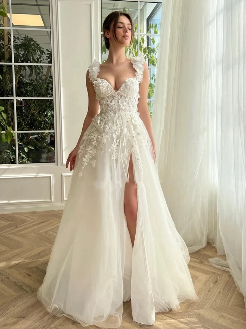 

Classic Wedding Dresses A-Line Sweetheart Bridal Gowns Lace Appliques Sexy Robes For Formal Party Vintage Vestidos De Novia 2024