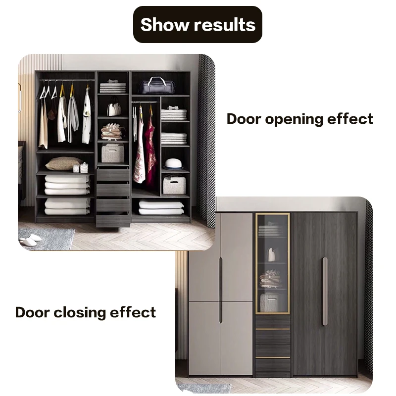 Hidden Door Track Wardrobe Swing Door Slide Simple Invisible Butterfly Pocket Side Plug Flip Home Hardware Hinge gas spring hinge