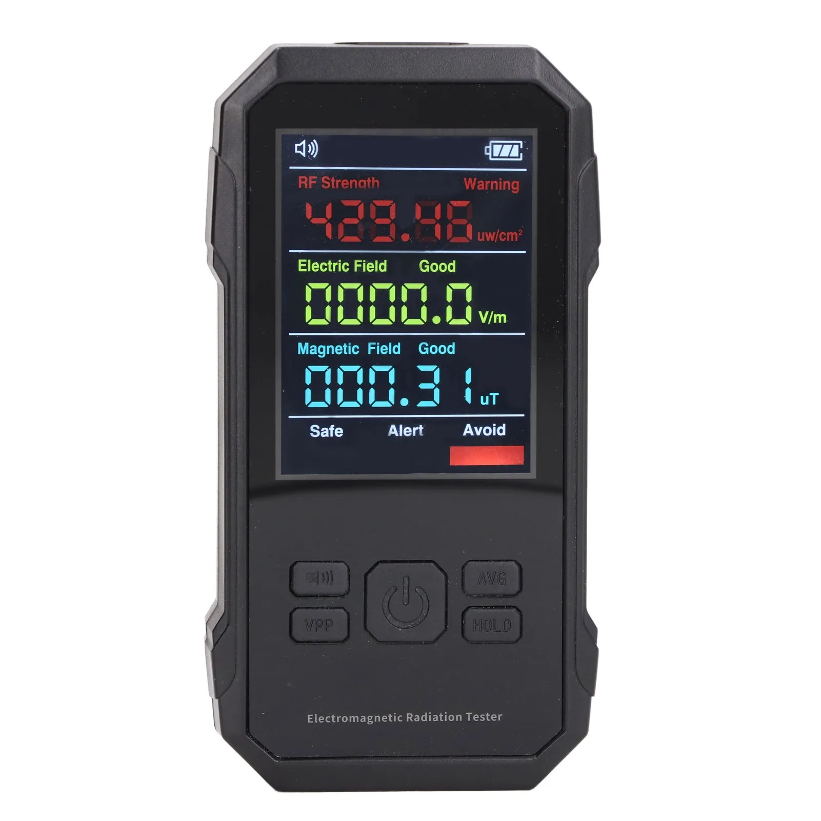 Radiation Detector Digital EMF Meter LED Display Handheld RF Electric Field Magnetic Field Level