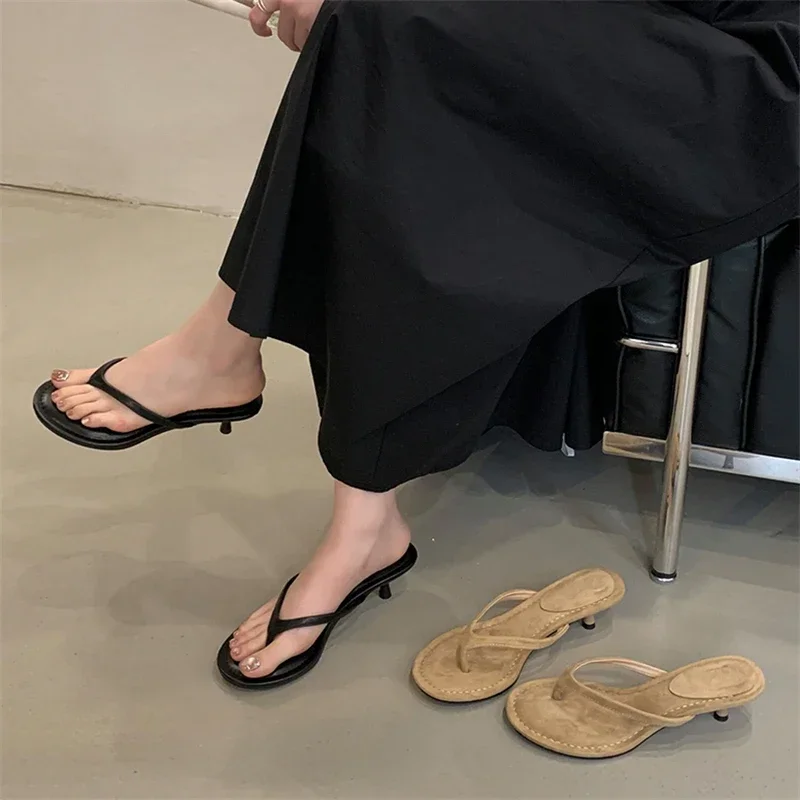 Aneikeh Fashion Thin Heel Sandals