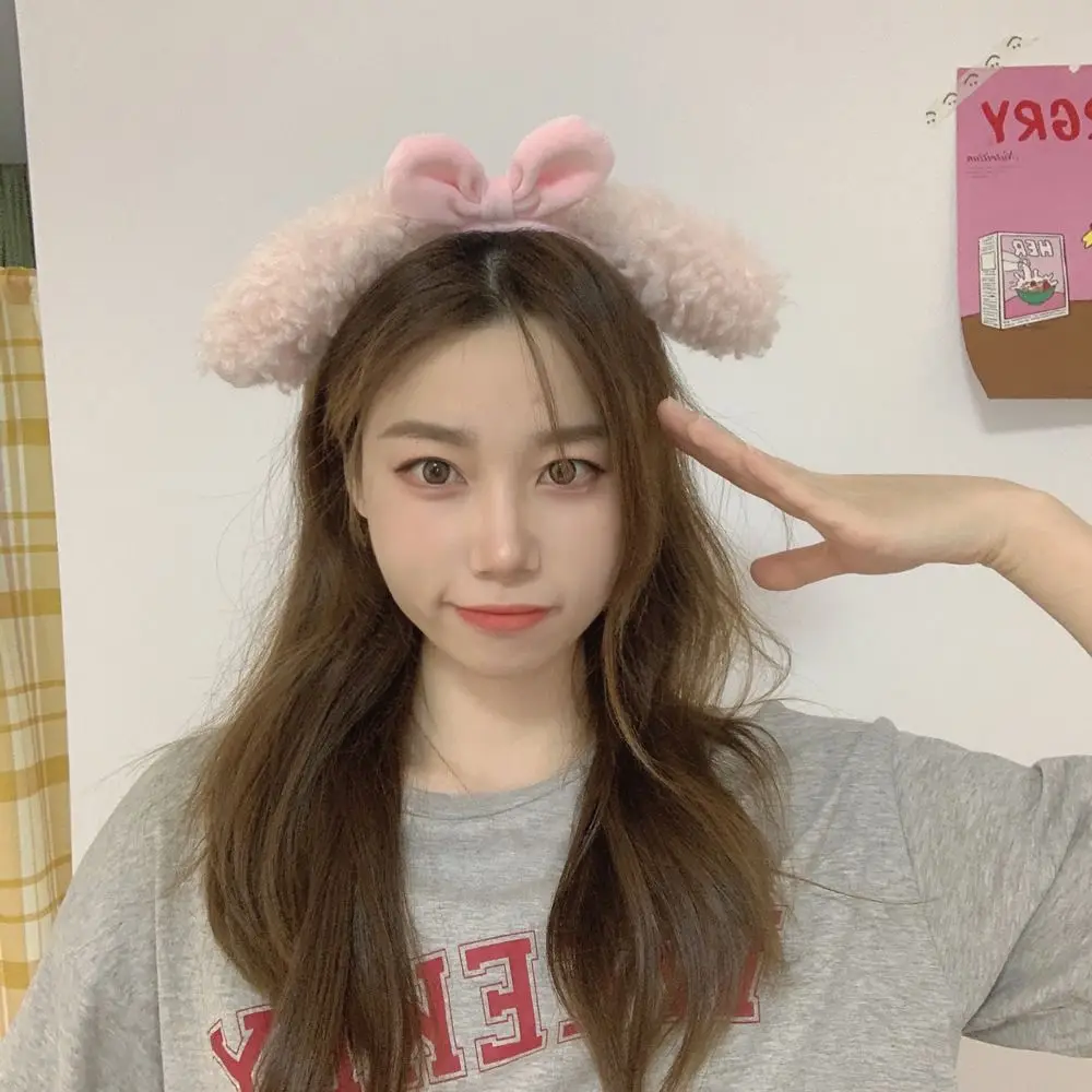 

Fashion Elegant Plush Girls Head Hoop Headwear Women Hair Hoop Bow Hairband Hair Accessories Korean Style Headband