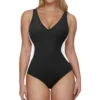 2026 Back Bandage Swimsuit Women One Piece Slim Swimwear Female Sexy Solid Bathers Bathing Swimming Swim Suit Beachwear XXL