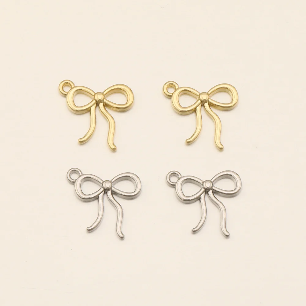 Cordial Design 100Pcs 15*16MM Jewelry Accessories/Zinc Alloy/Bow Shape/Hand Made/Jewelry Findings & Components/DIY Charms Making - cordial