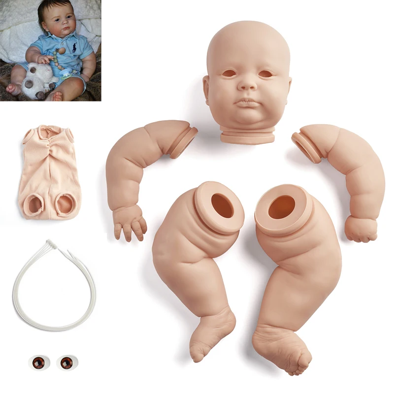 FBBD 24inch Reborn Doll Kit Sleeping Joseph  Doll Customizing Supplies Unfinished Doll Unpainted Kit DIY Part Toys for Children