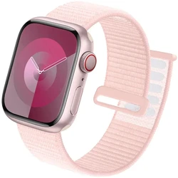 Premium Nylon Loop Watch Strap - Vibrant Colors & Secure Fit - 44 45 49(10 11 - 46)MM (18 Pearl powder)