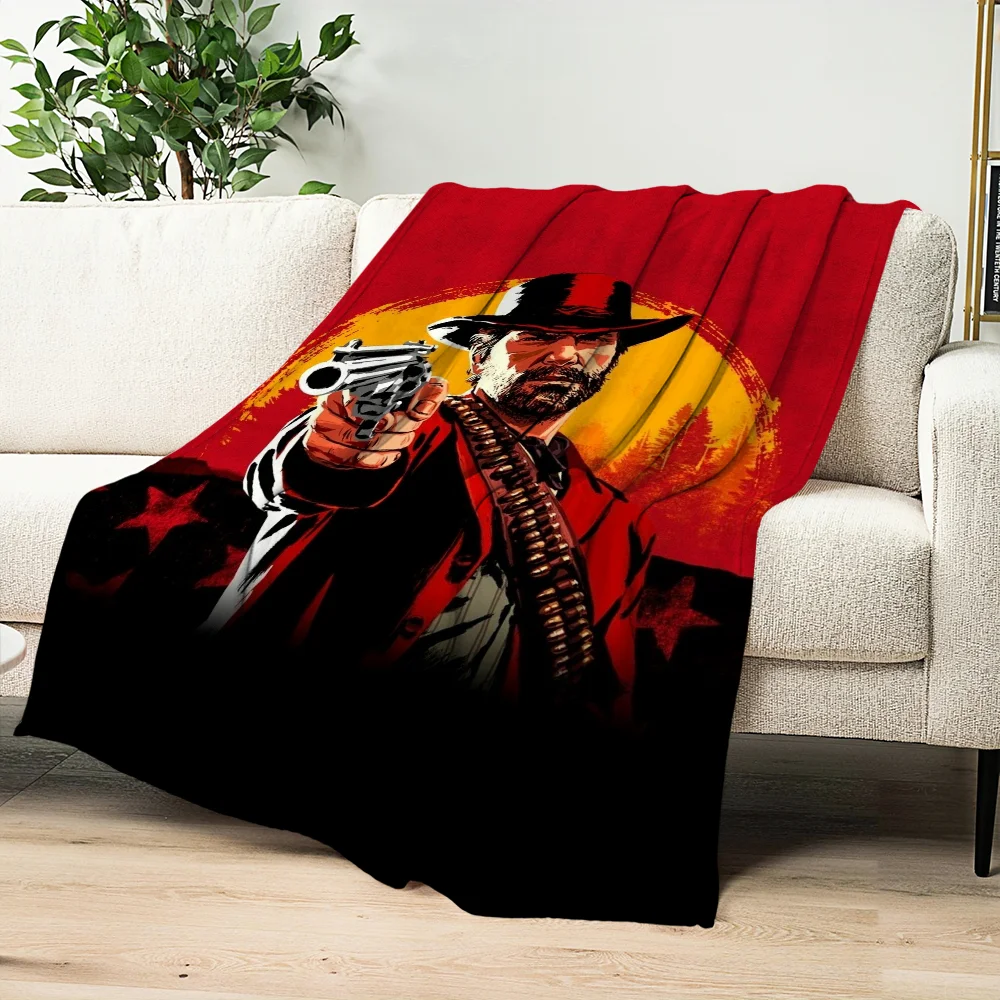 R-Red D-Dead R-RedemptionS 2 Skicomfort Warm Soft Home Kids Lunch Blanket Suitable For Living Room Office Daily Travel Gifts 5