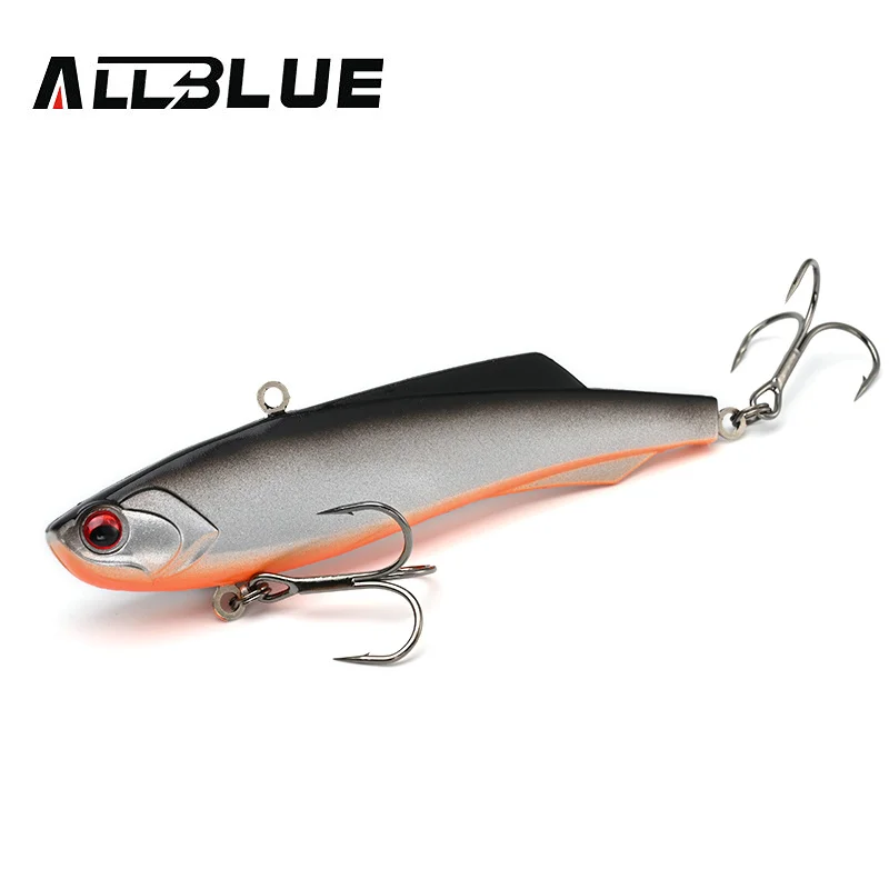 

ALLBLUE Shiriten Vibe 105 мм, 38 г, мягкая Вибрирующая Тонущая искусственная приманка, искусственная приманка для окуня и щуки, зимний Воблер для льда, снаряжение