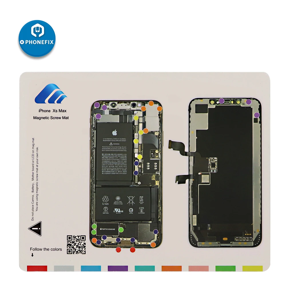 Organiseur de vis iPhone 7 pour démontage avec repérage emplacements