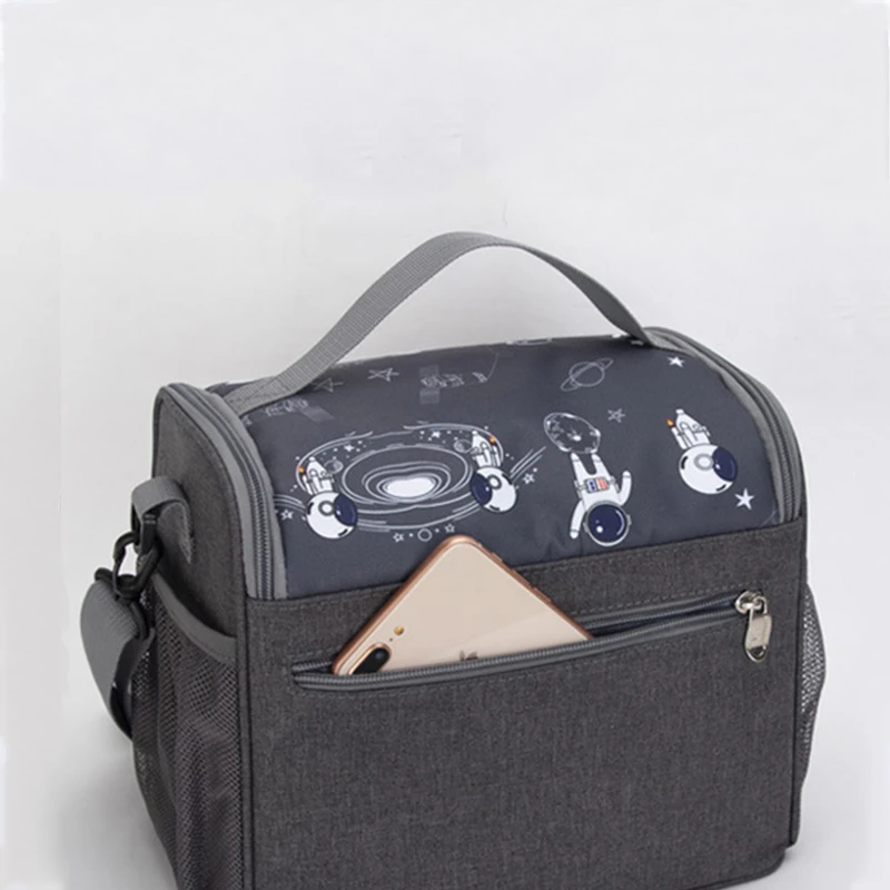 Insulated Lunch Bag Portable Student Waterproof Handbag Food Beverage Fruit Cooler Ice Bags Office Worker Bento Bag