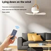 Portable Ceiling Fans Rechargeable LED Electric Fan Night Lamp Home Outdoor Camping Tent Hanging Fan Light with Remote Control 2