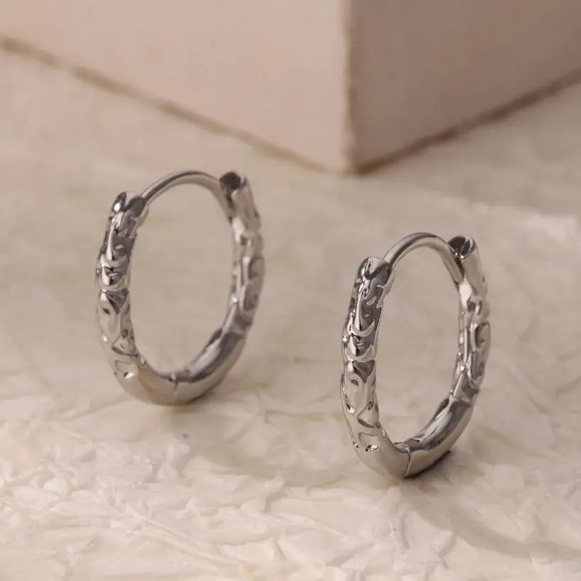 Stainless Steel Hoop Earrings for Women Hypoallergenic Minimalist Design