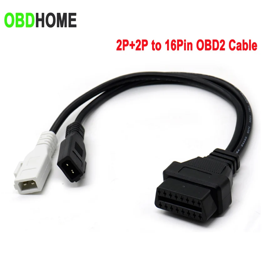 Adattatore Vag Per Cavo Obd2 Da 2P + 2P A 16Pin Per Audi 2Pin 2 X2 Kkl Obd Cavo Diagnostico Per Auto 2P + 2P A Connettore Femmina A 16Pin Per Vw/Skoda