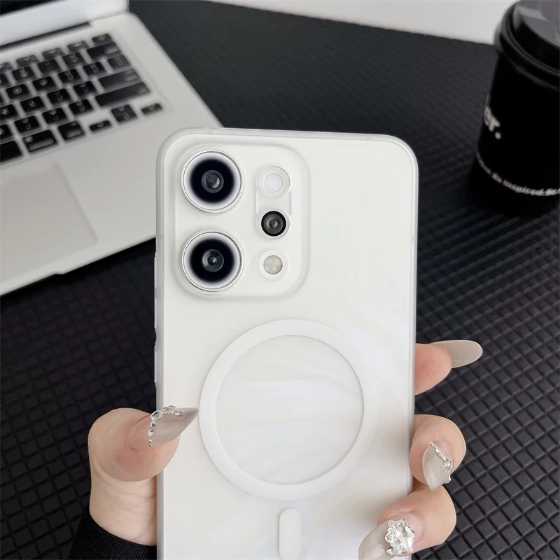 Ultra Clear Slim Matte Translucent Magnetic Case