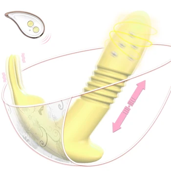 Remote Vibrator Telescopic Rotating Vagina G Spot Massager Clitoris Stimulator Female Masturbators Dildo For Women Sex Toys 6