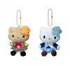 Kawaii Sanrio Hello Kitty Plush Toys Cute Cartoon Campus School Uniform Keychain Backpack Pendant Accessories Christmas Gifts 1