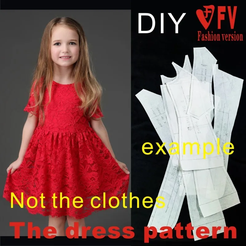 Lace Dress Paper Pattern 1