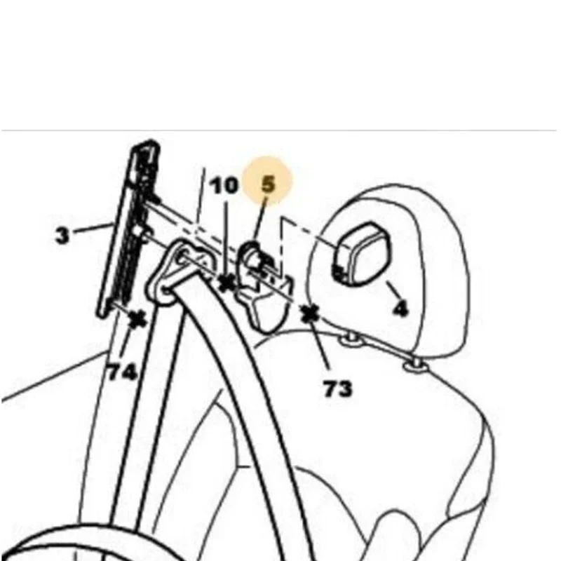 Housses De Ceinture De Sécurité ALIEDA Pour Peugeot - Lot De 2 - Confort épaule, Lavable, Facile à Installer
