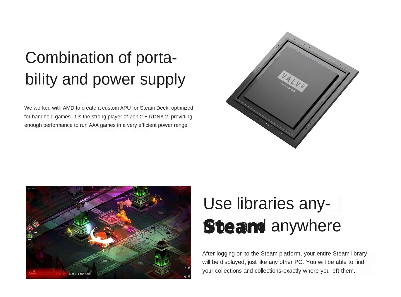 Stock Delivery Steam Deck Game Console, Window System Pluggable ...